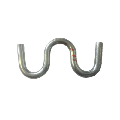 Custom S Shape Metal Tube Silver Zinc- Plated Bending Hardware Fastener Support Spring Hook for Home Garage Door