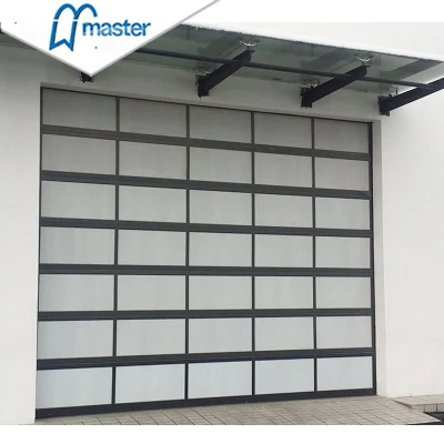 Double Glaze Sectional Automatic Overhead Aluminum Glass Garage Door with Cheap Price
