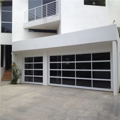 Modern Automatic Aluminum Sectional Overhead Glass Garage Door