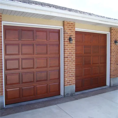 Customized Spectacular Overhead Electric Automatic Sectional Garage Door for Home