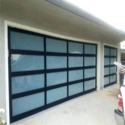 Remote Control Tempered Glass Overhead Garage Door Company