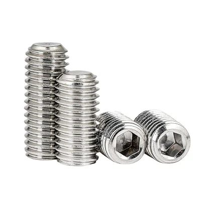  Stainless Steel Hexagon Socket Set Screw Flat Cup End Hollow