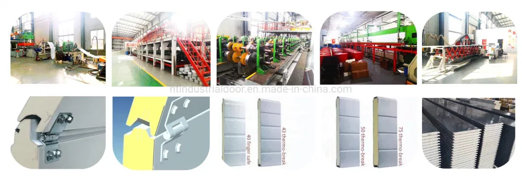 High Quality PU Foam Automatic Roller Shutter Garage Doors with Windows