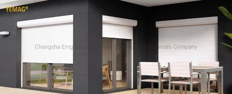 OEM Modern Style Aluminum Roller Window Door Roller Shutter with Tubular Motor and Remote Control