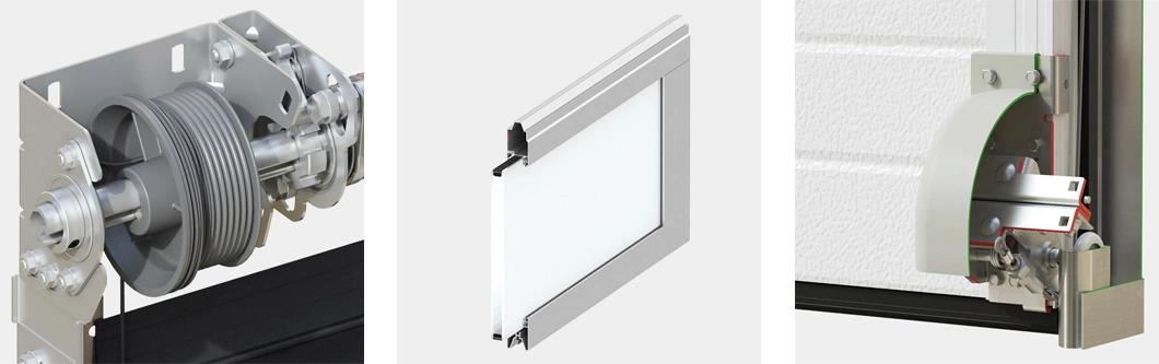 High Transparent Glass/Visibility /Full-View Garage Door