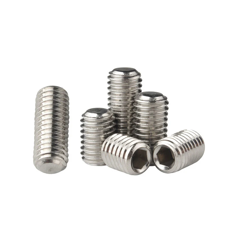 Stainless Steel Hexagon Socket Set Screw Flat Cup End Hollow