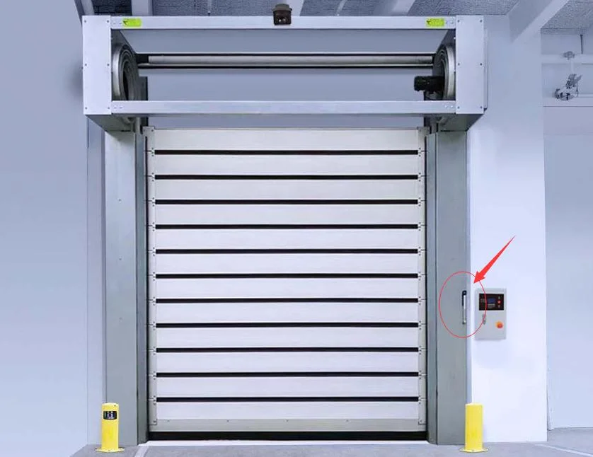 Thermal Insulated High Speed Fast Action Rolling Shutter Traffic Vertical Door for Warehouse