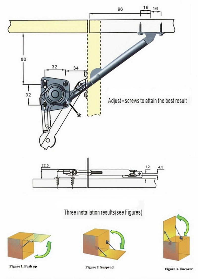 Bulk Wholesale Factory Custom Heavy Duty Cabinet Door Lifting Mechanism Lid Stay Master Lift Gas Spring