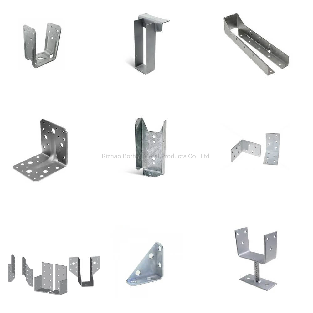 Custom Long Steel Sheet Silver Zinc-Plated Bending with Springs Hardware Fastener Support Connector for Home Garage Door