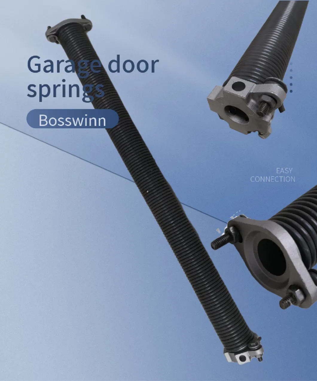 Heavy Duty Metal Gate Big Coiling Springs Bosswinn Garage Door Coiled Springs Big Long Torsion Springs