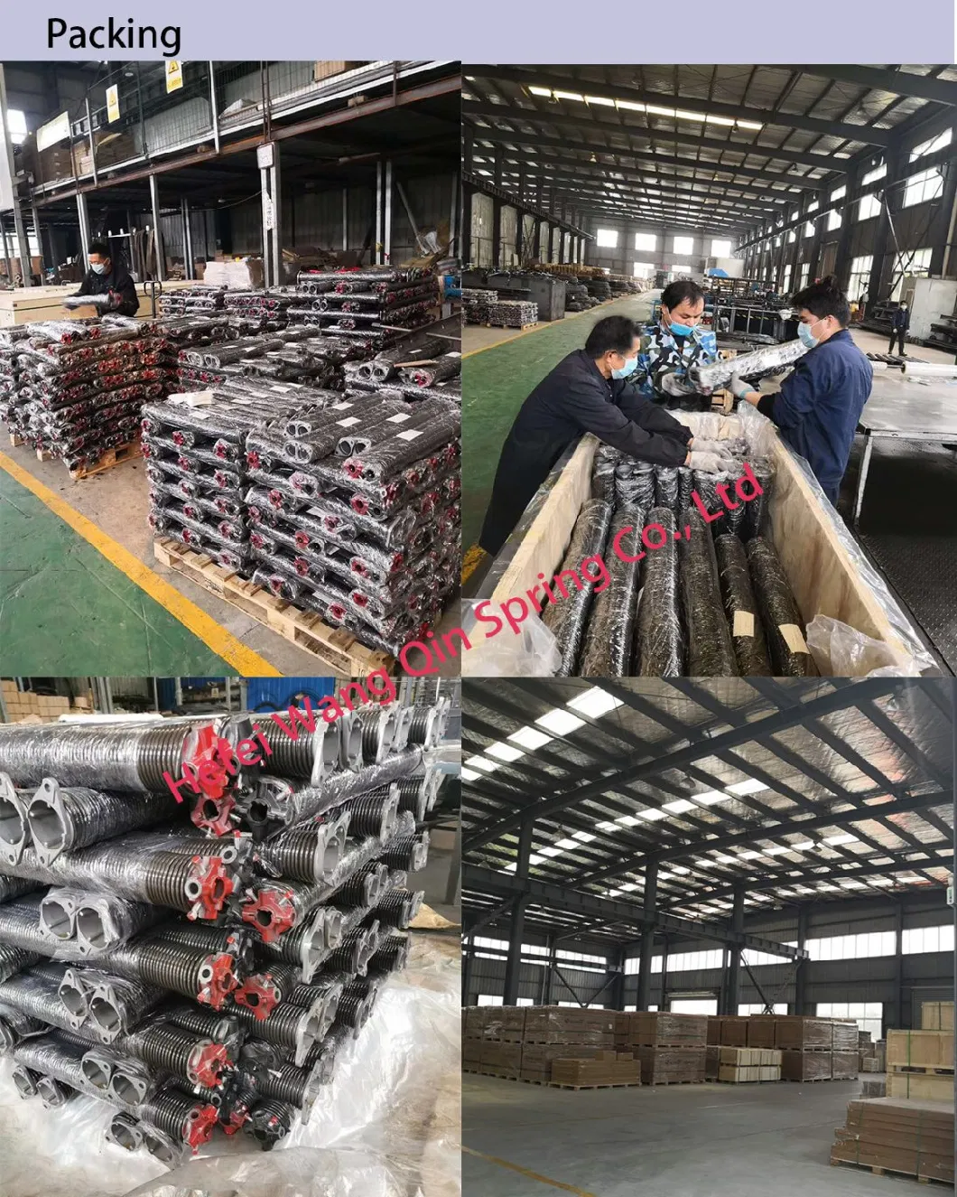 China Factory Black and Galvanized Steel Garage Door Spring
