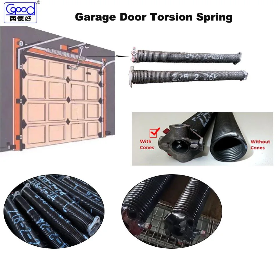 2 &quot; Small Extensible Garage Door Torsion Springs Heavy Load Extension Spring Garage for Garage Door 218