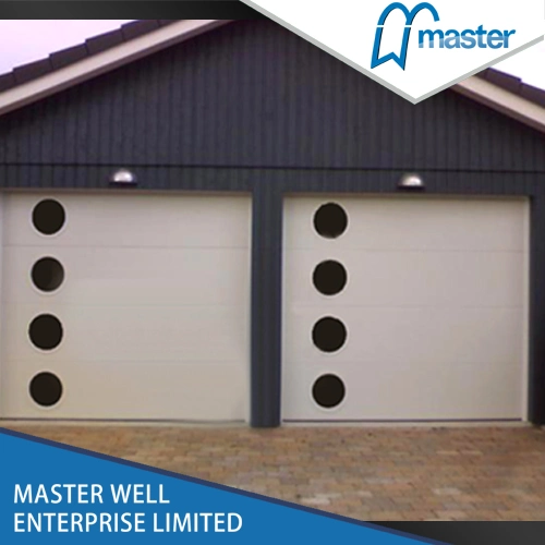 New Style Overhead Sectional Garage Door with Transparent Window