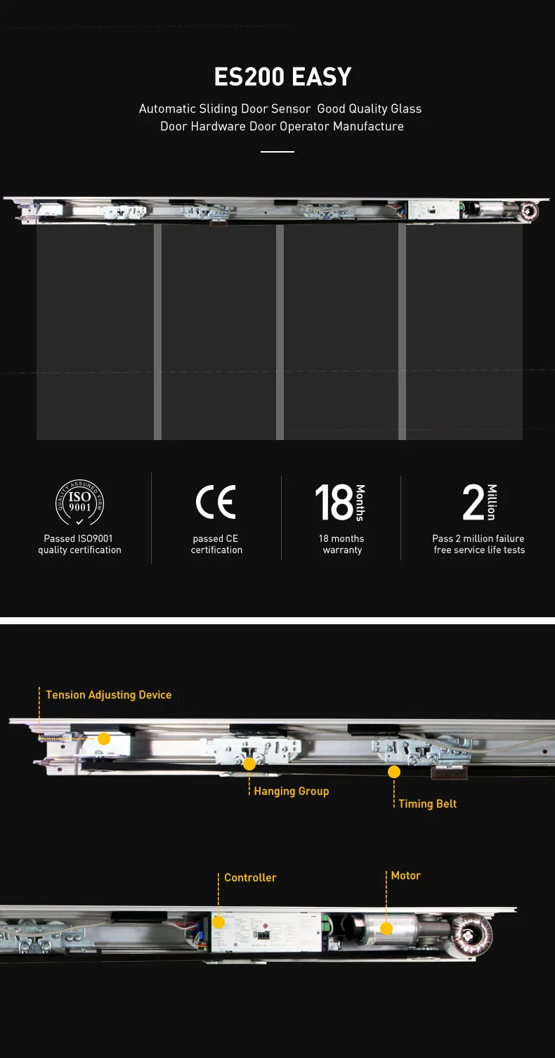 Es200 Easy Automatic Door Opener Automatic Entrance System for Glass Door with Sensor