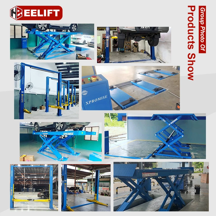 Customized Voltage Portable Automotive Low Midrise Low Profile 1100mm 3 Ton Scissor Car Lift