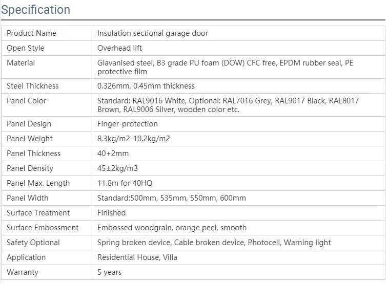 Factory Wholesale Garage Door Motor New Arrival Garage Door Springs Garage Door Skins