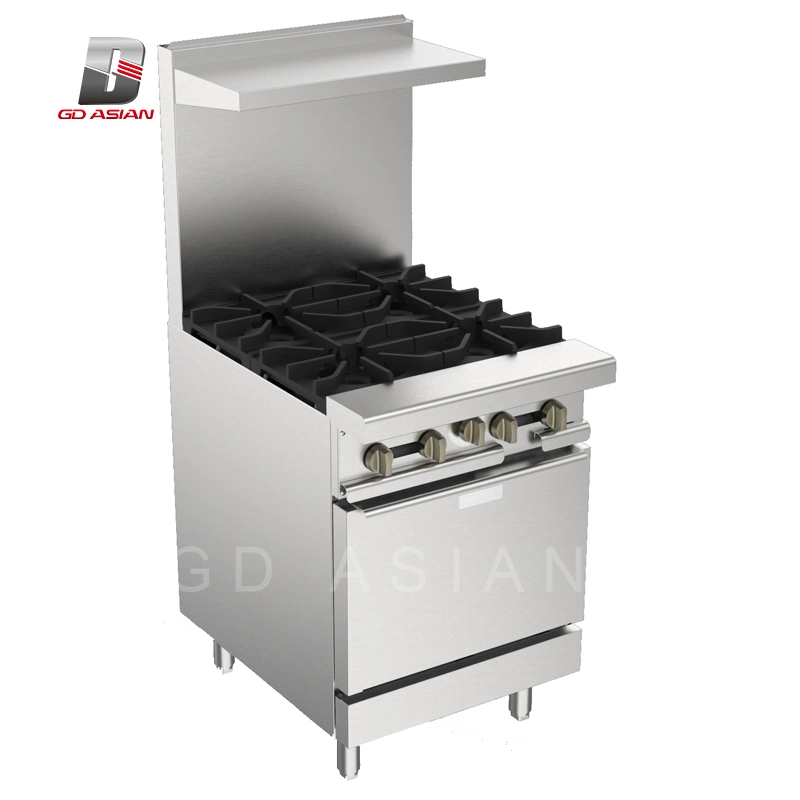 High quality 4 Burner Kitchen Equipment Gas Cooking Range with ETL