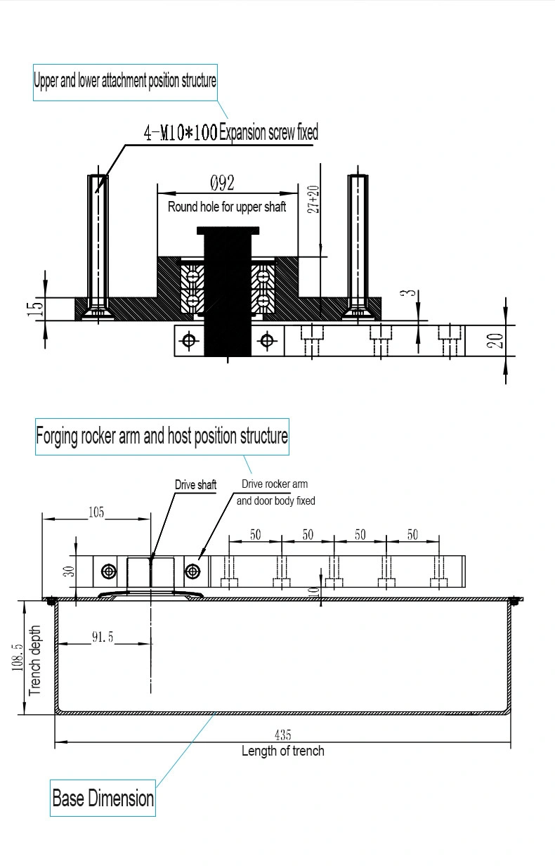 Engineering Use 1000kgs Heavy Duty Automatic Floor Spring HD. -1000