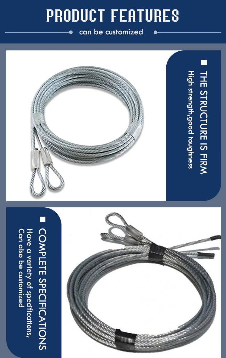 Sectional Garage Door Torsion Hardware Lifting Cable Garage Door Cable 1/8 for Garage Doors