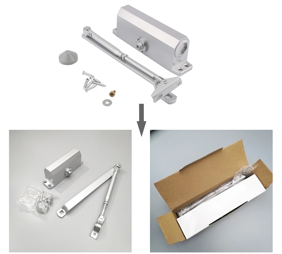 Heavy Duty Door Hinge Hydraulic Automatic Concealed Square Door Closer for Fireproof Door