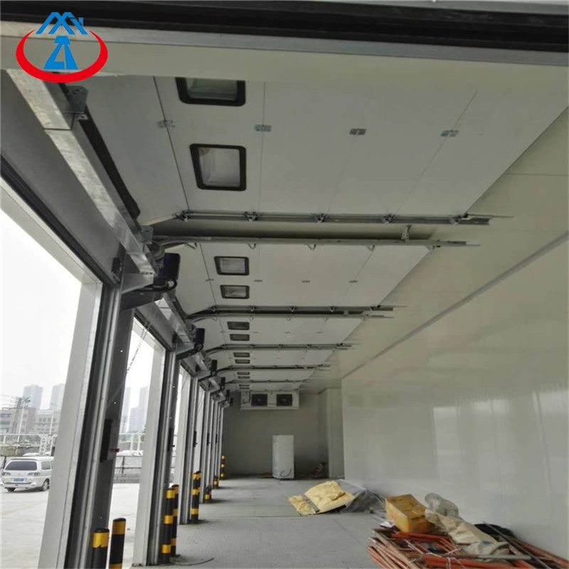 Vertical Safety Lifting Thermal Insulated Security Door with Polycarbonate