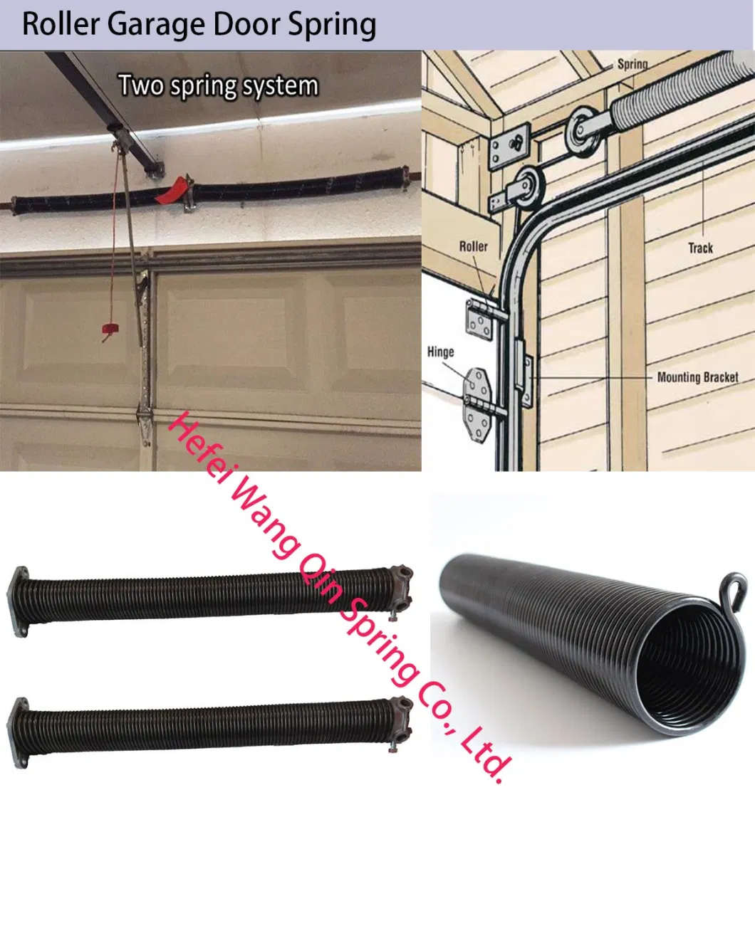 Custom Cheap Torsion Spring in Galvanized &Black Oil for Garage Roller Door