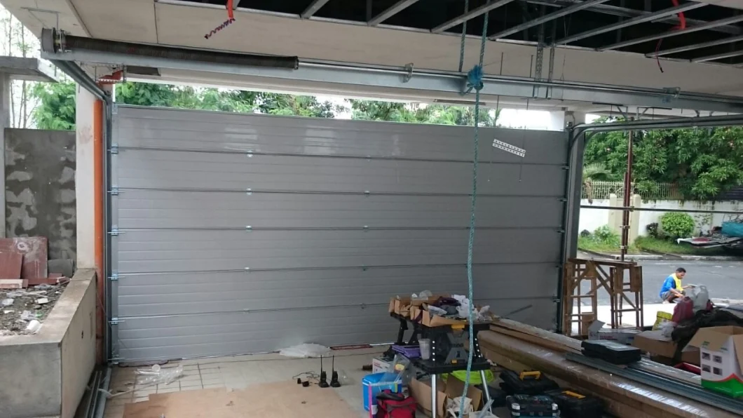 Residential Remote Control Garage Door with Torsion Spring Balance System