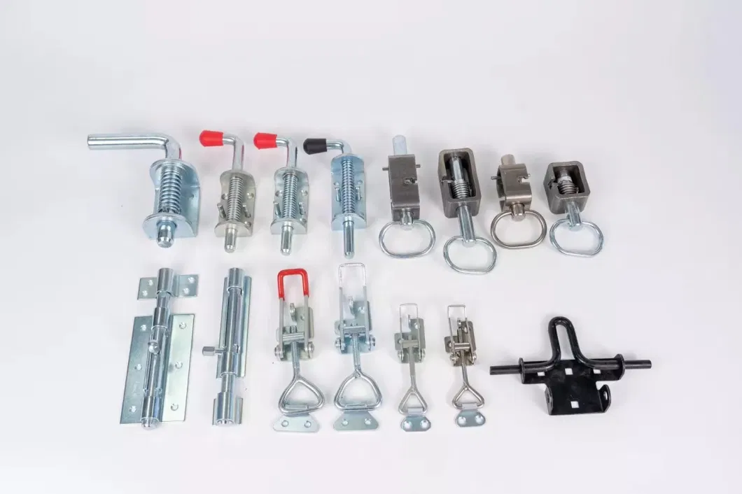 Heavy Duty Trailer Truck Spring Loaded Zinc Plated Garage Door Lock Parts Weld-on Spring Latch