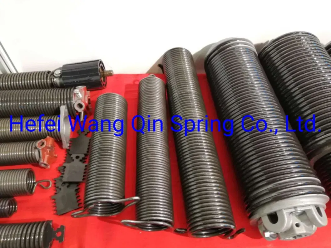 China Factory Black and Galvanized Steel Garage Door Spring