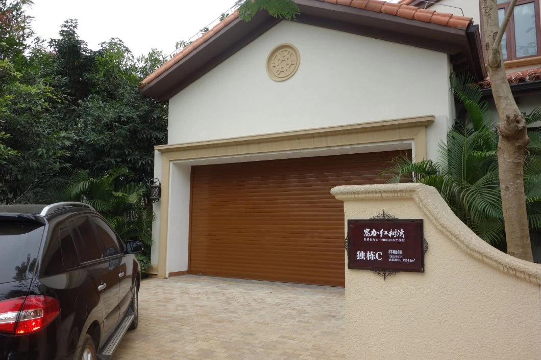 Aluminum Electric Automatic Motorized Roller Garage Door, Rolling Garage Door