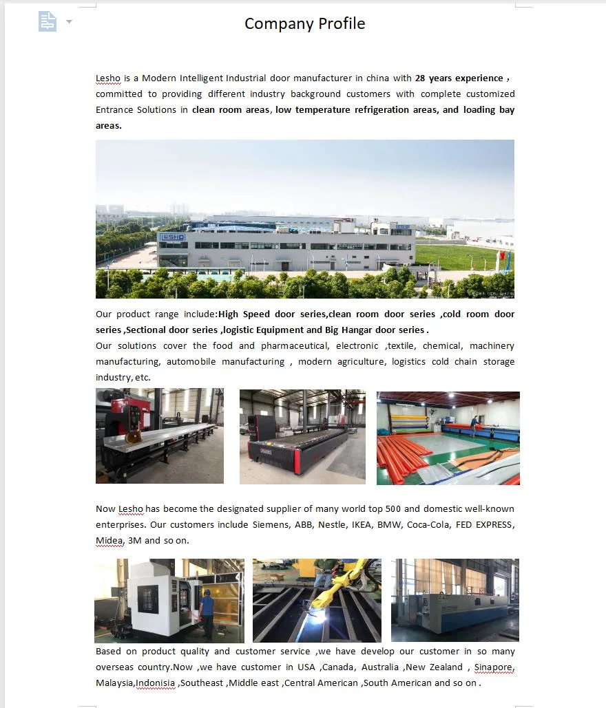 Most Cost Effective China Factory Sales Direct Industrial Sectional Garage Door