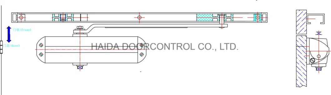 CE Approved UL Listed Wooden Door Closer Door Hinge