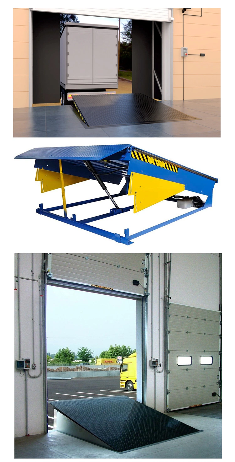 Industrial Heavy Duty Garage Forklift Platform Container Loading &amp; Unloating Swinging up Dock Leveler