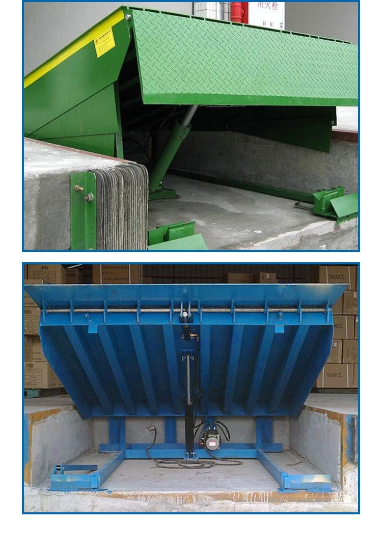 Aluminium Bumper Fixed Truck Dock Leveler Minidock Powerpack Hidraulic Stationary Hydraulic Mechanical Dock Lever