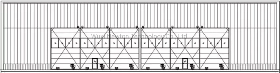 Metal Structure Warehouse Aviation Aircraft Automatic Sliding Hangar Door