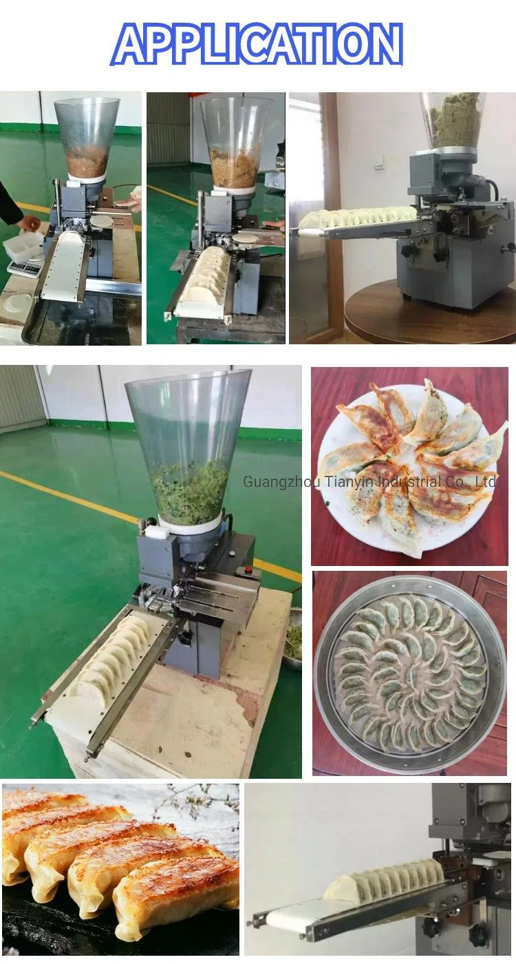 Commercial Table Top Mini Automatic Dumpling Filling Folding Potsticker Stuffing Maker USA Japanese Maquina Gyoza Making Machine