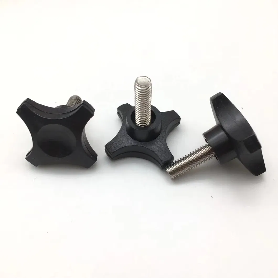 M6 M8 M10 Plum Head Plastic or Nylon Screw Head Knob Screws Handle Twist Tighten Adjust Bolts