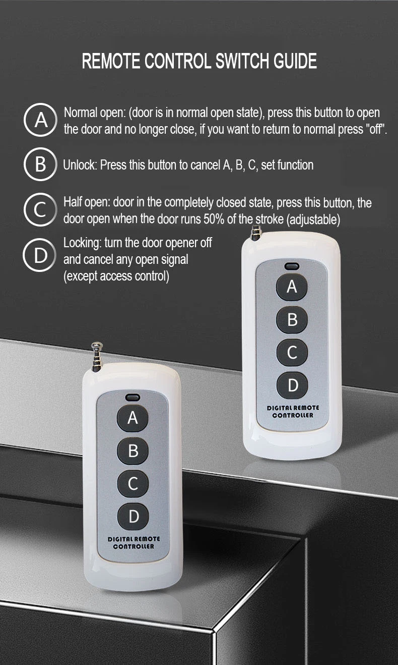 Digital Automatic Door Opener Electric Floor Spring for 1000kg 3000mm Doors