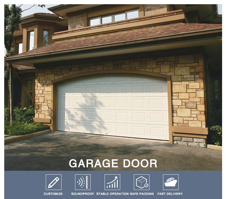 Garage Door 12X9FT American Style Garage Aluminum Roll up Door 16X14 Foot Overhead Sectional Door Vertical