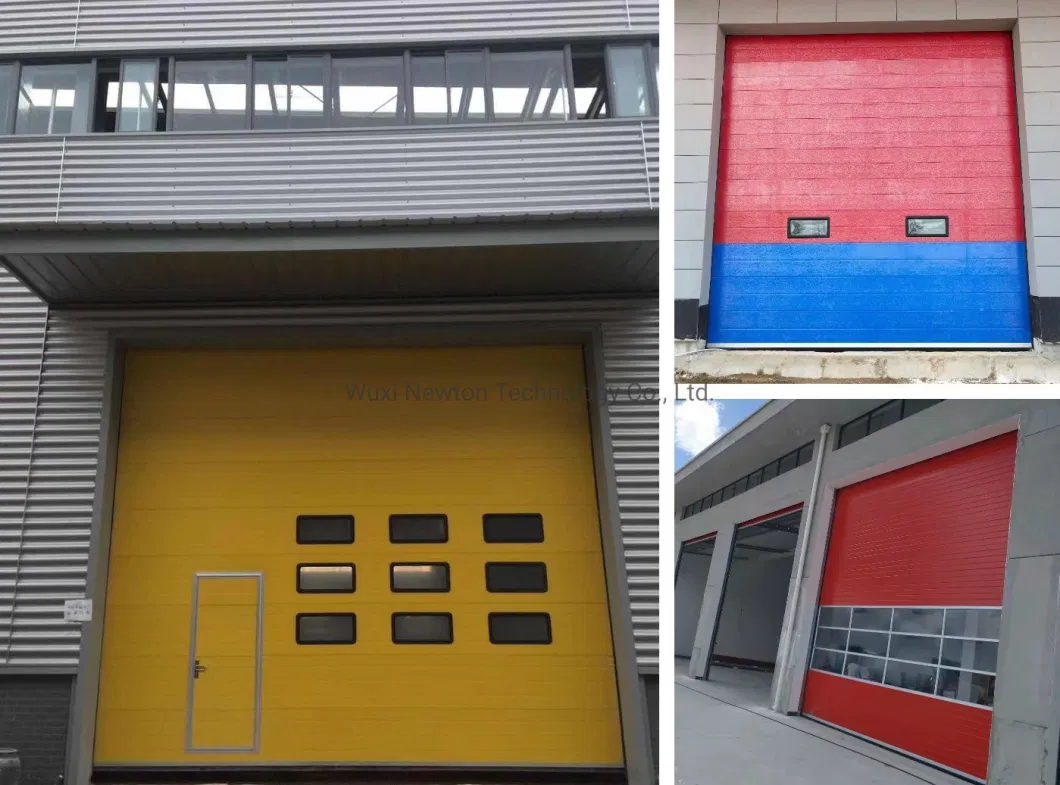 European Design New Style Double Layer Steel Sectional Industrial Door