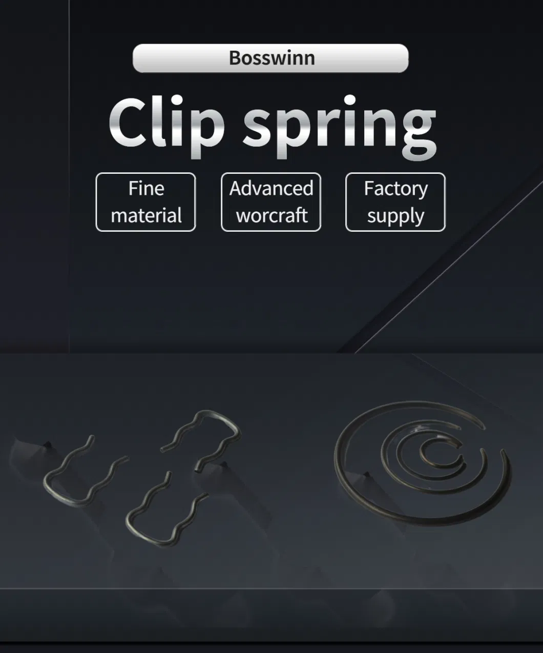 Easy on and off Clip Vary Shape and Sizes for Good Fit Spring Clips