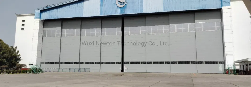 Large Building Workshop Aircraft Security Steel Sliding Wide Hangar Doors