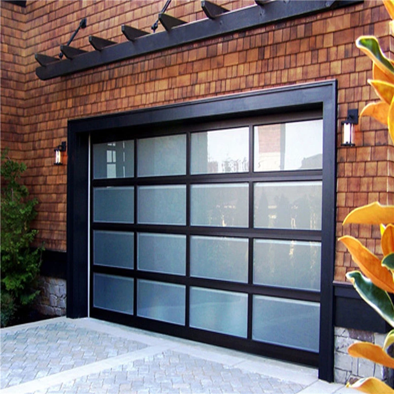 Remote Control Tempered Glass Overhead Garage Door Company