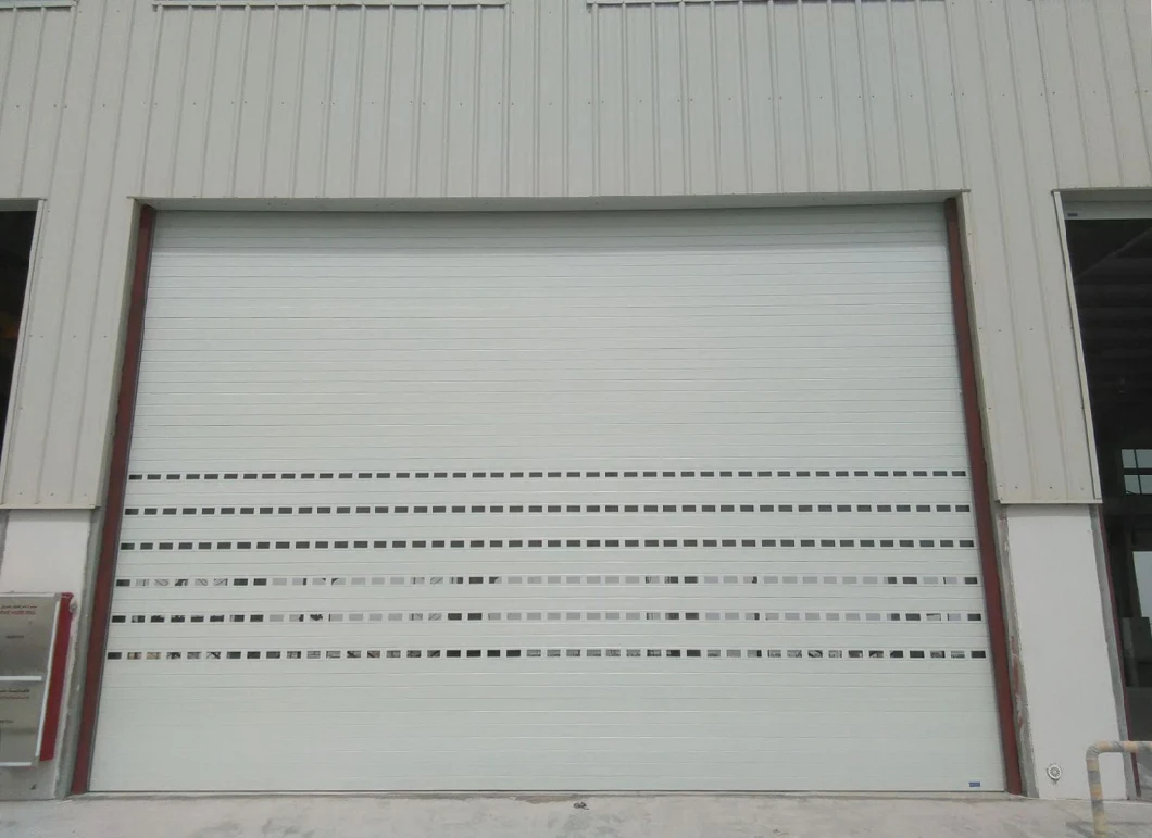 Industrial Exterior or Aluminum Electric Overhead Garage Roller Shutter Security Door