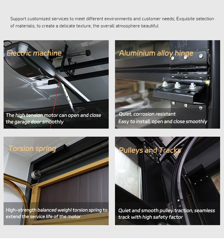 Automatic Garage Door Motor Side Slide Garage Folding Door