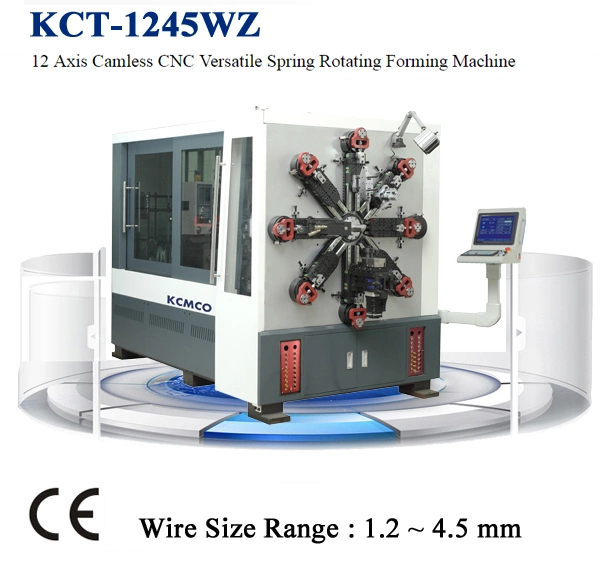 Garage Door Spring Machine &amp; Wire Form Spring with 6 Axis KCT-680 6.0mm Spring Making Machine &amp; Camless Bending Machine