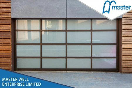 Transparent Sectional Commercial Door/Temperated Glass Garage Door/Frosted Glass Garage Door