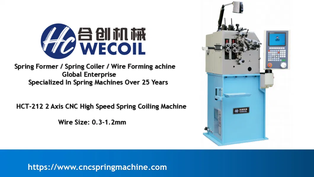 WECOIL HCT-212 pump head spring cnc spring machine