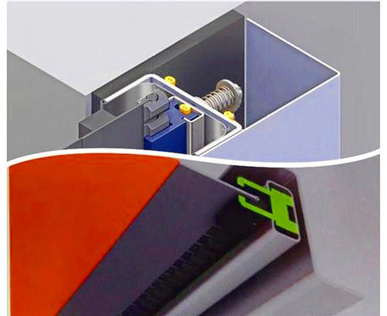 Industrial Overhead Zipper Self Repairing Rapid PVC Fabric Roller Shutter Door