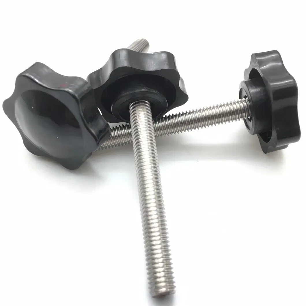 M6 M8 M10 Plum Head Plastic or Nylon Screw Head Knob Screws Handle Twist Tighten Adjust Bolts